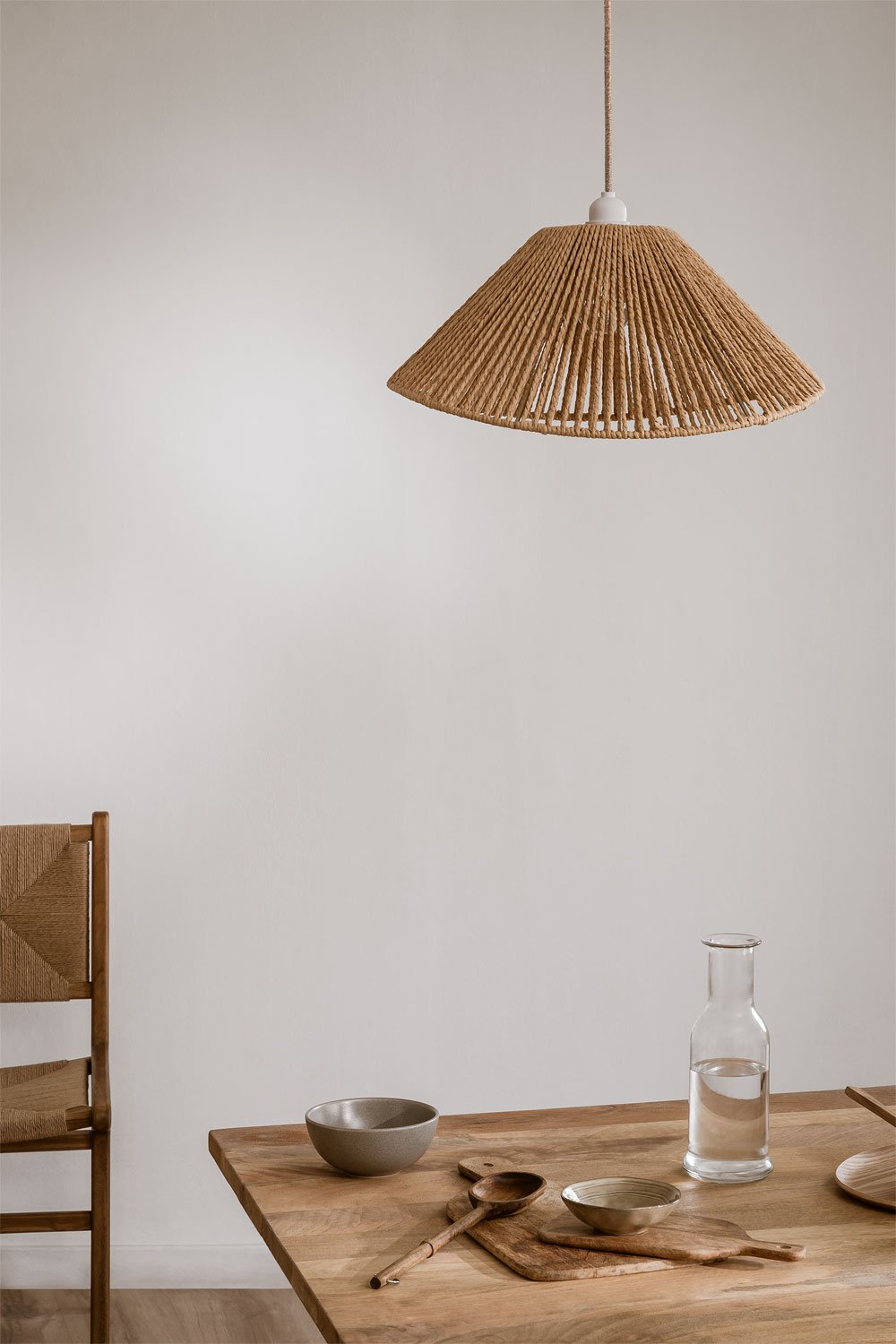Lampenschirm aus geflochtenem Papier Gertxen, Galeriebild 1