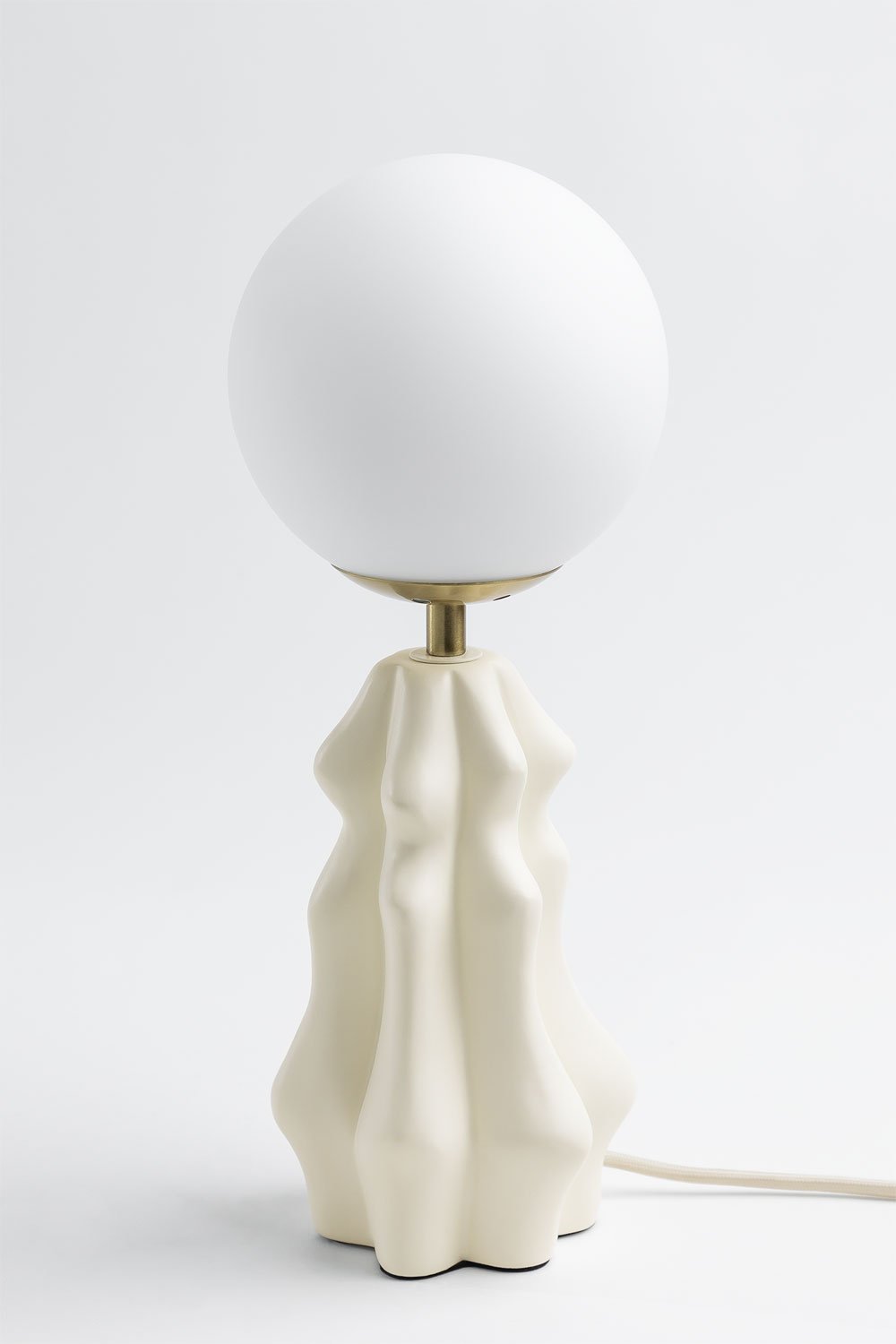 Makalu Glaskugel-Keramik-Tischlampe   , Galeriebild 3