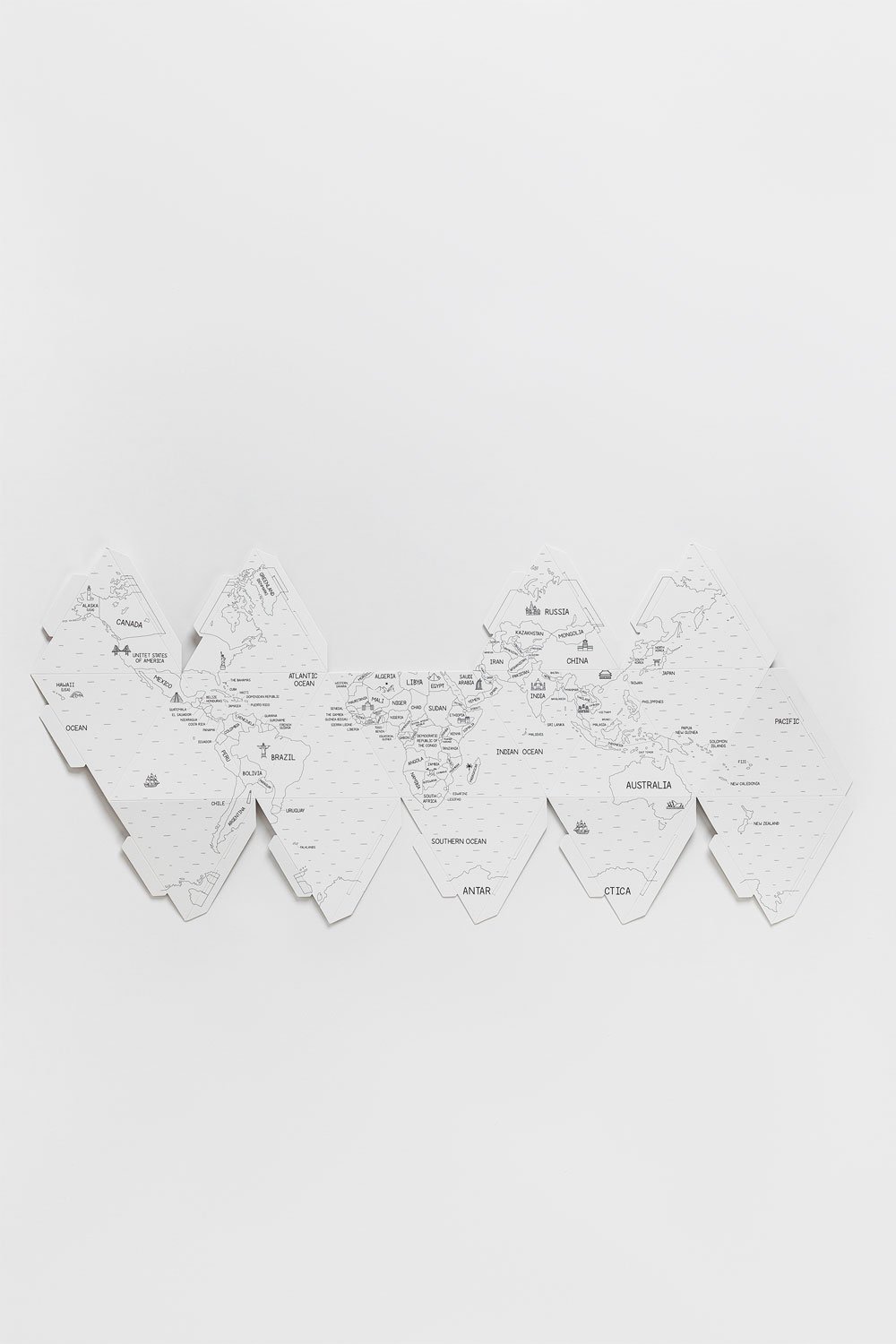 3D-Weltkarte zum Ausmalen Gunter Kids , Galeriebild 5