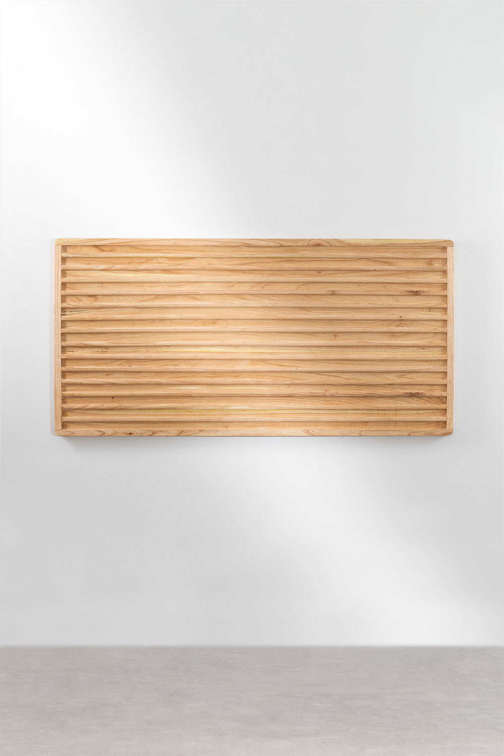 Kopfteil Für Doppelbett Aus Massiver Kiefer – 150x60 Cm, Vintage-Look, Mit Metallaufhängern