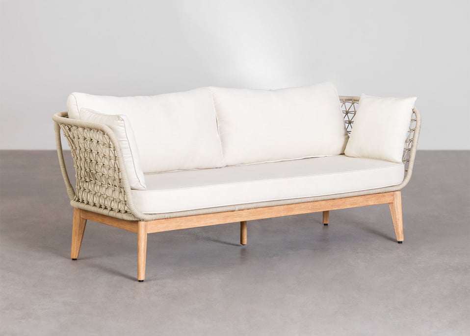 3-Sitzer Outdoor Sofa aus Holz Karev