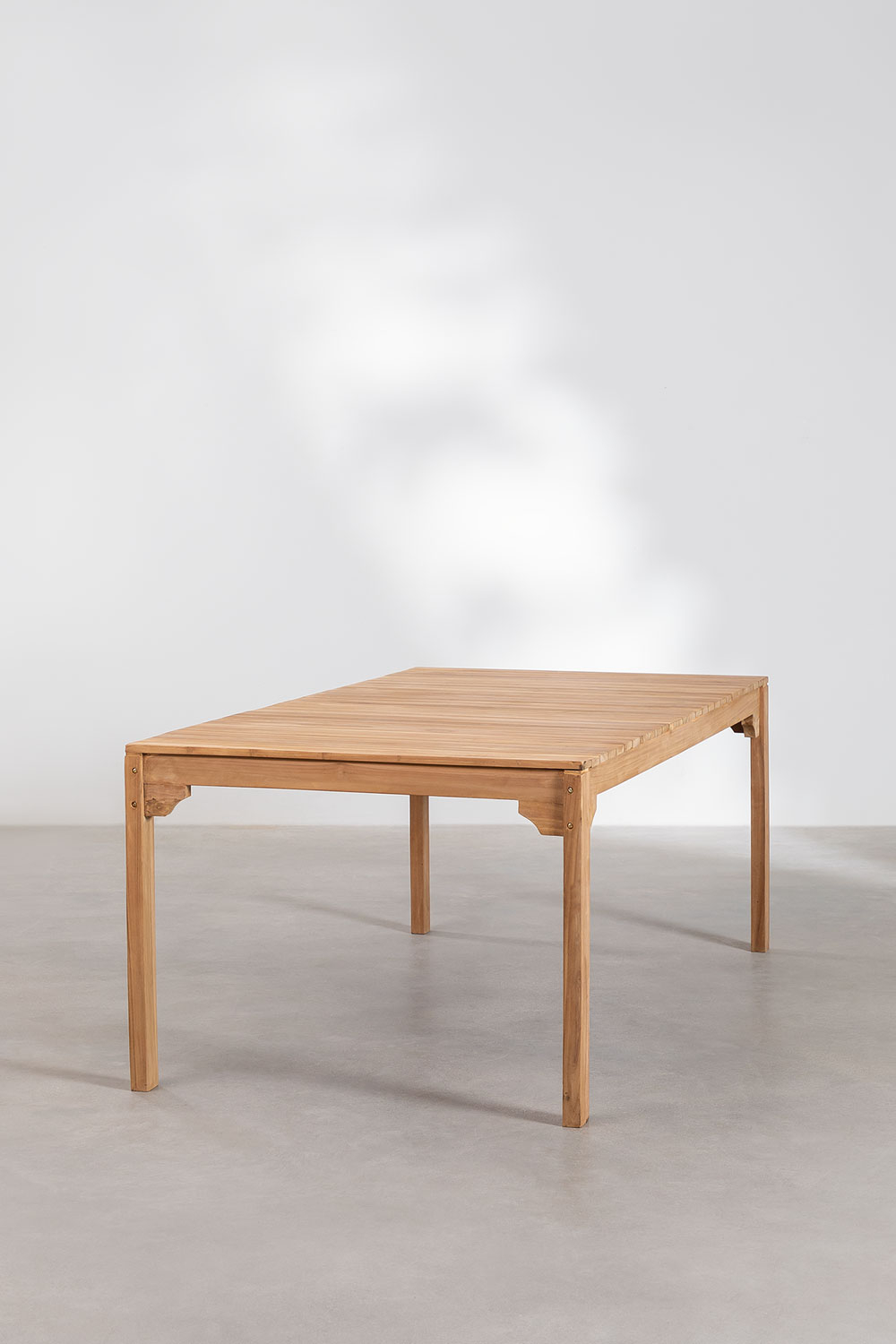 Rechteckiger Esstisch aus Teakholz (200x100 cm) Donal SKLUM