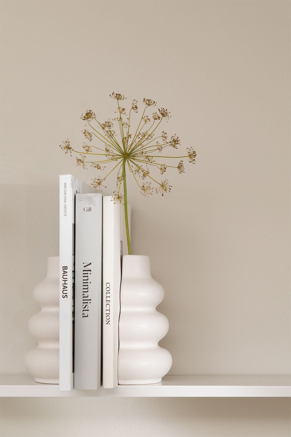 Set aus 2 Buchstützen aus Keramik Crosby, Galeriebild 1