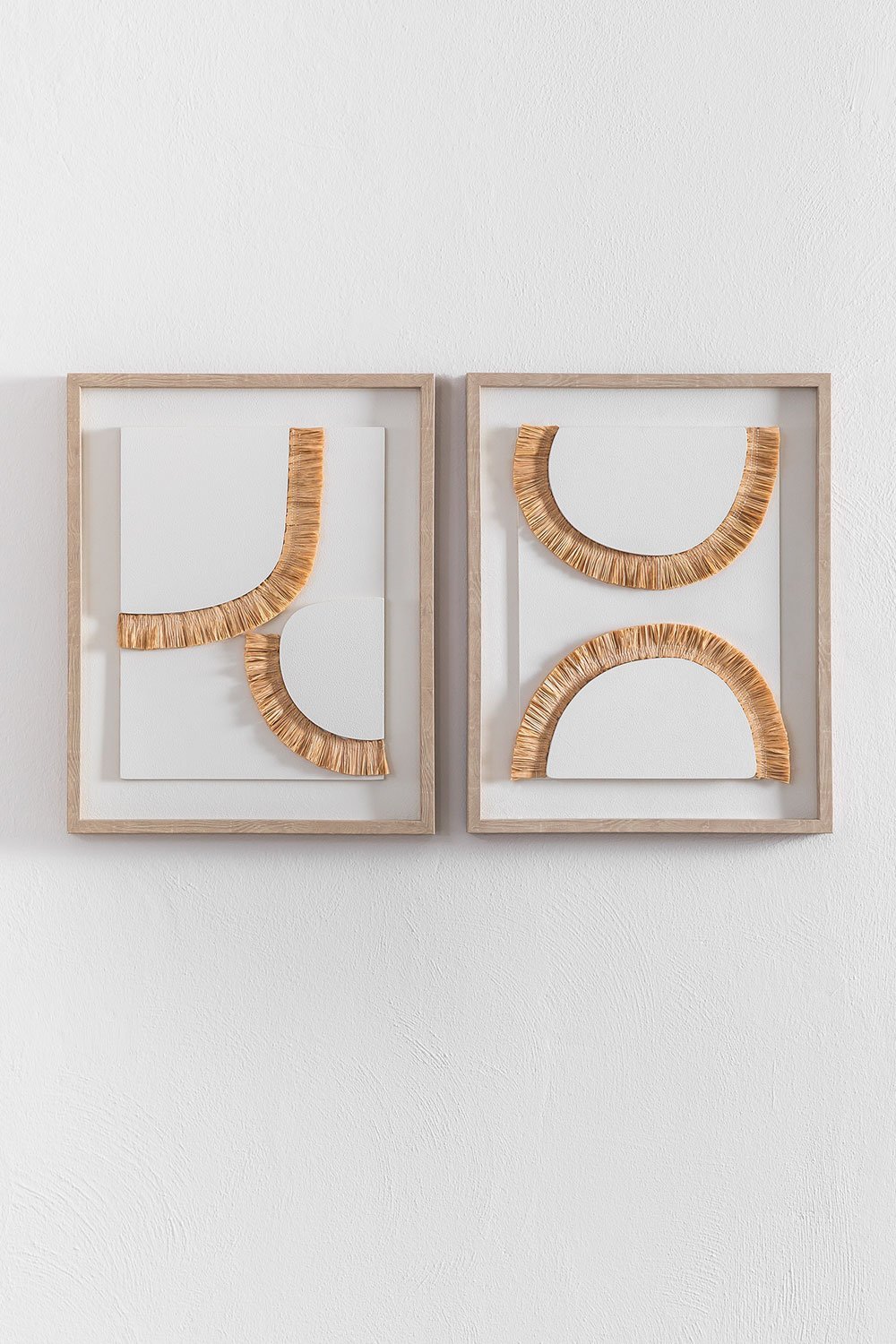 Dekobild mit Textur aus Naturfasern (40x50 cm) Odili, Galeriebild 5