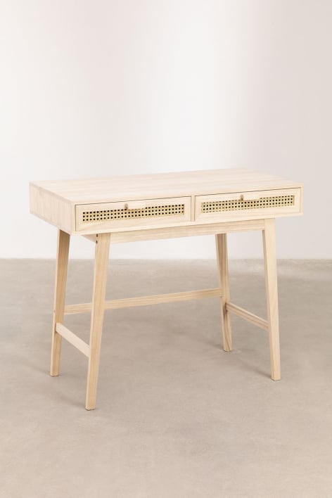 Schreibtisch aus Holz mit Schubladen Ralik Design