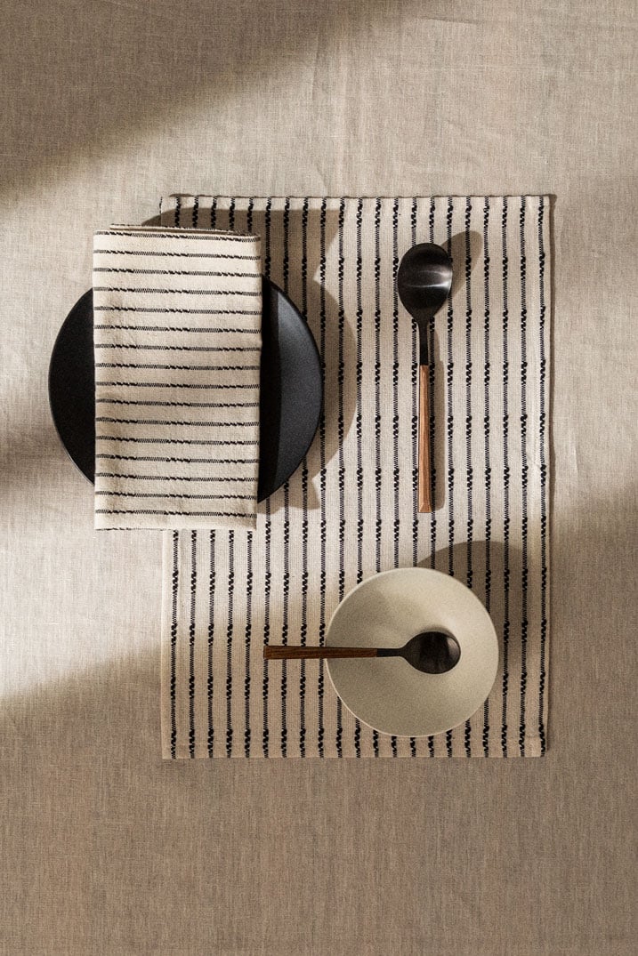 Tischset aus Baumwolle Oziel, Galeriebild 1