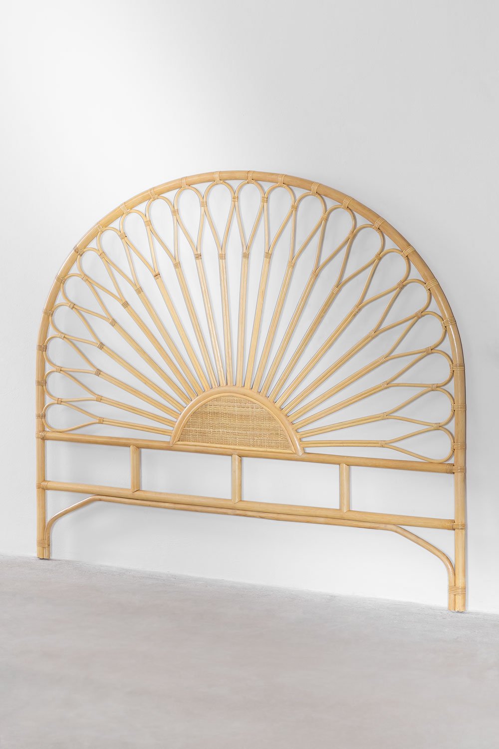 Bettkopfteil für 150cm aus Rattan Naturbraun Nucdari, Galeriebild 3
