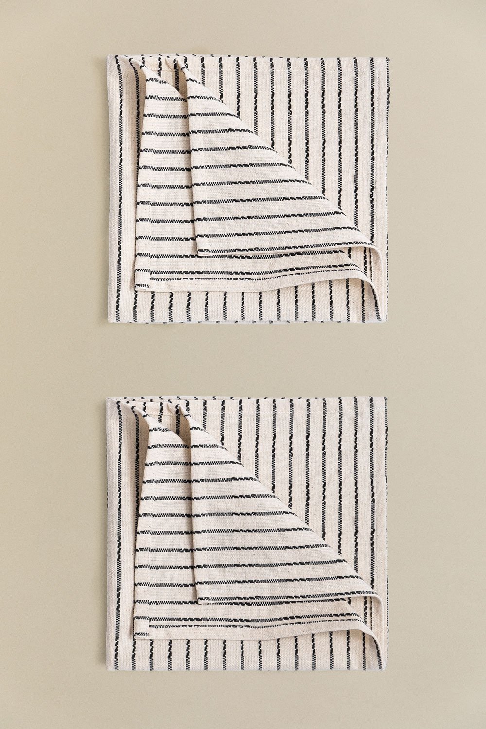 Set aus 2 Baumwollservietten Oziel, Galeriebild 3