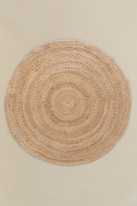 Runder Teppich aus Jute (Ø145 cm) Keren