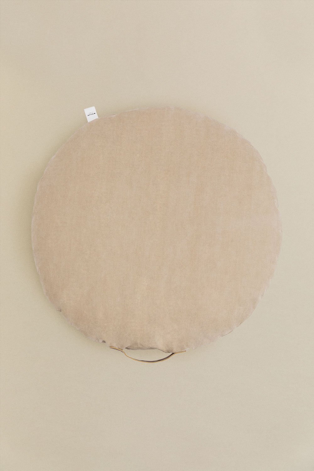 Rundes Bodenkissen aus Baumwolle Suir, Galeriebild 1