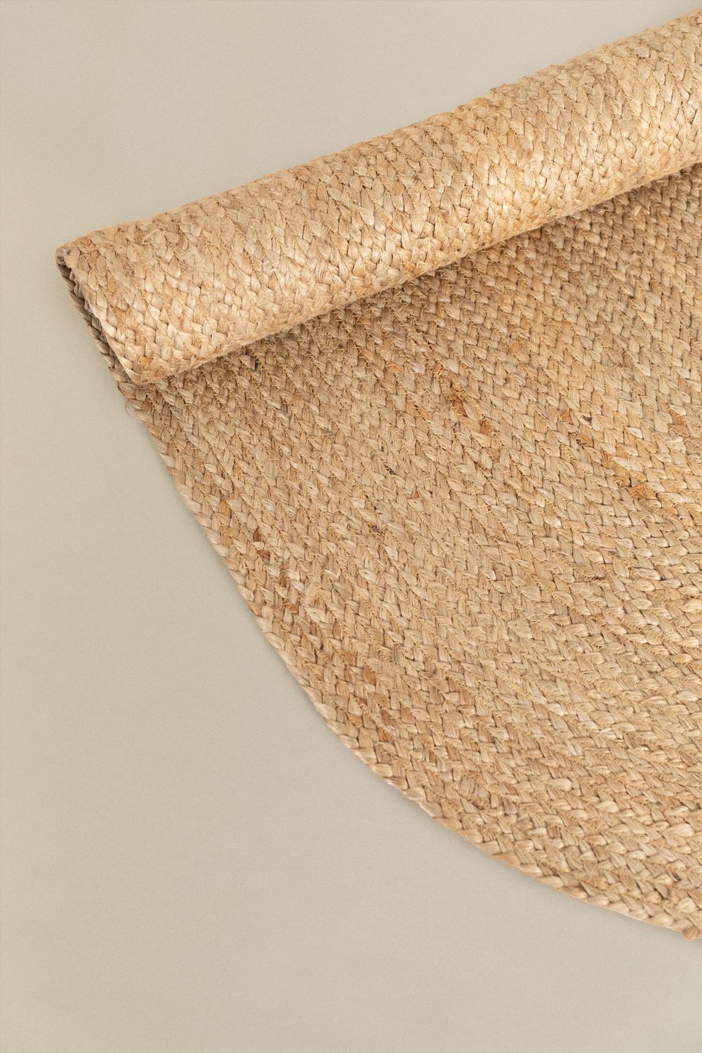 Ovaler Teppich aus Naturjute (141x99,5 cm) Tempo - SKLUM