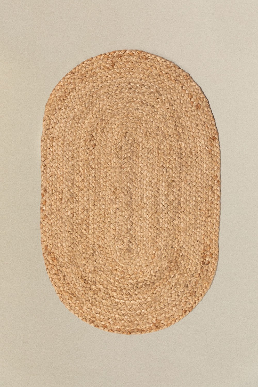 Ovale Fußmatte aus natürlicher Jute (73 x 46,5 cm) Never, Galeriebild 1