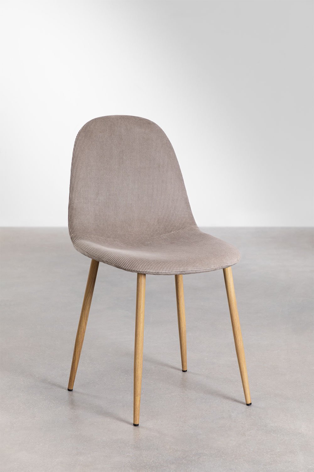 4er Set Esszimmerstühlen aus Cord Glamm , Galeriebild 2