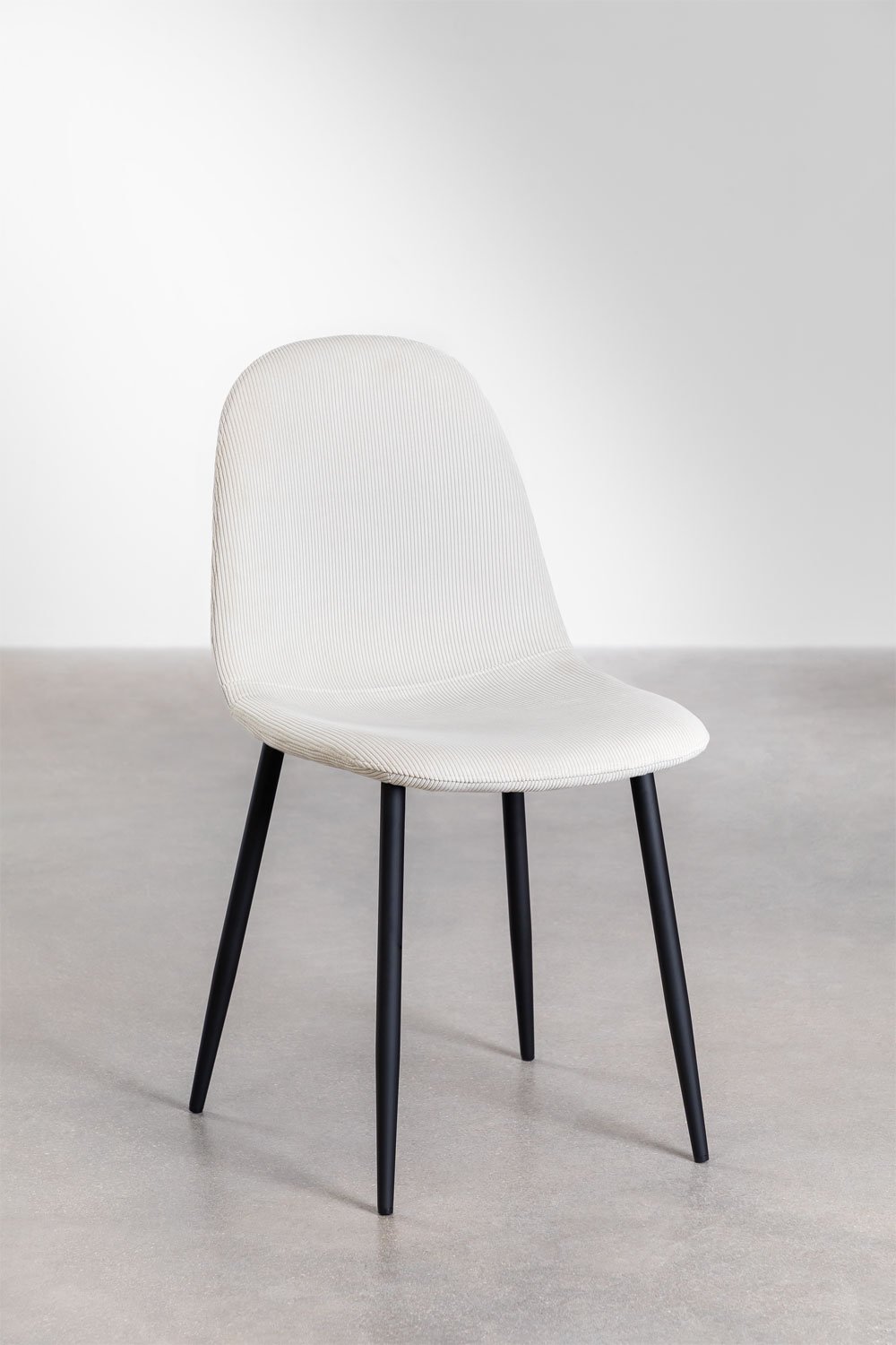 4er Set Esszimmerstühlen aus Cord Glamm , Galeriebild 2