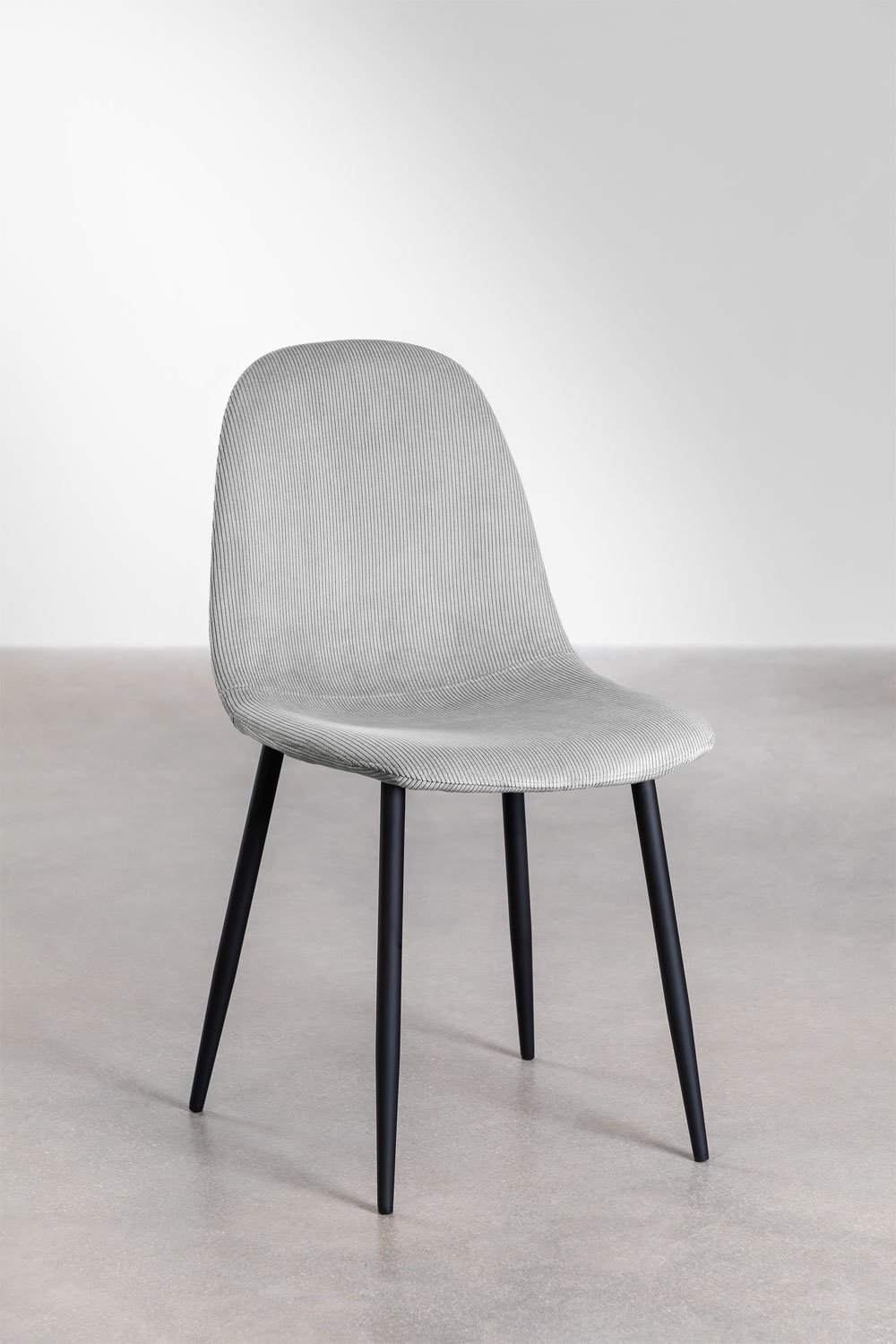 4er Set Esszimmerstühlen aus Cord Glamm , Galeriebild 2