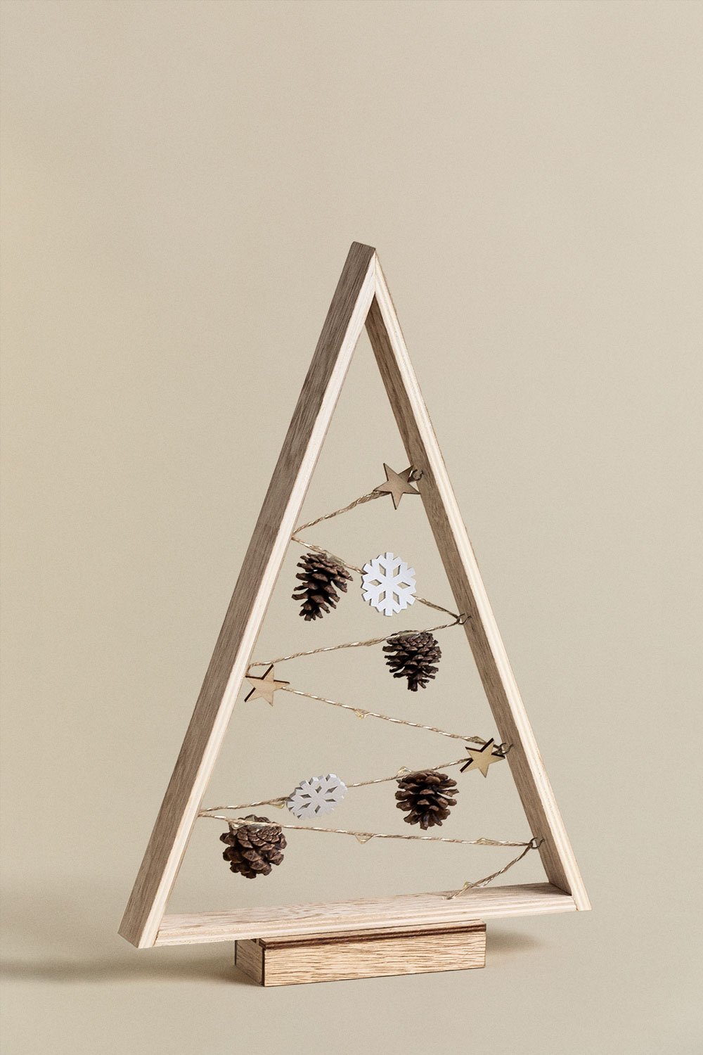 Weihnachtsbaum aus Holz mit LED-Leuchten Niorb , Galeriebild 2