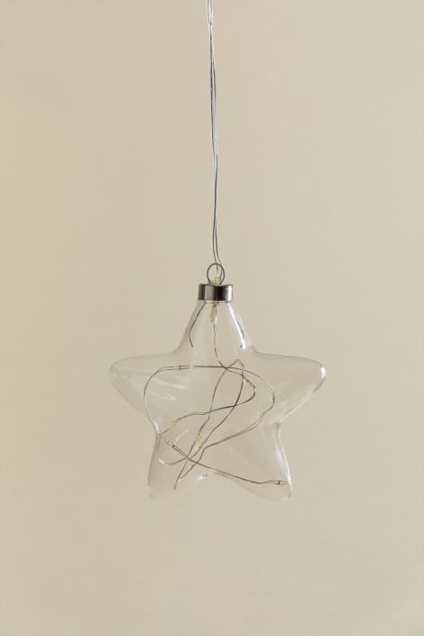 Dekorative Glasfigur mit LED-Beleuchtung Serien