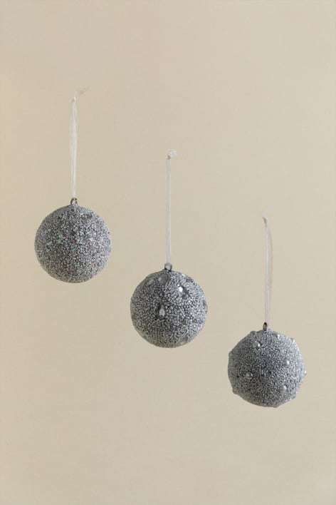 Set aus 3 Weihnachtsdekorationen Serena