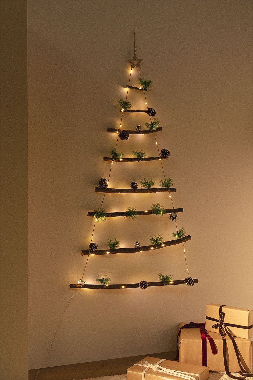 LED-Weihnachtsbaum für die Wand Iber - SKLUM