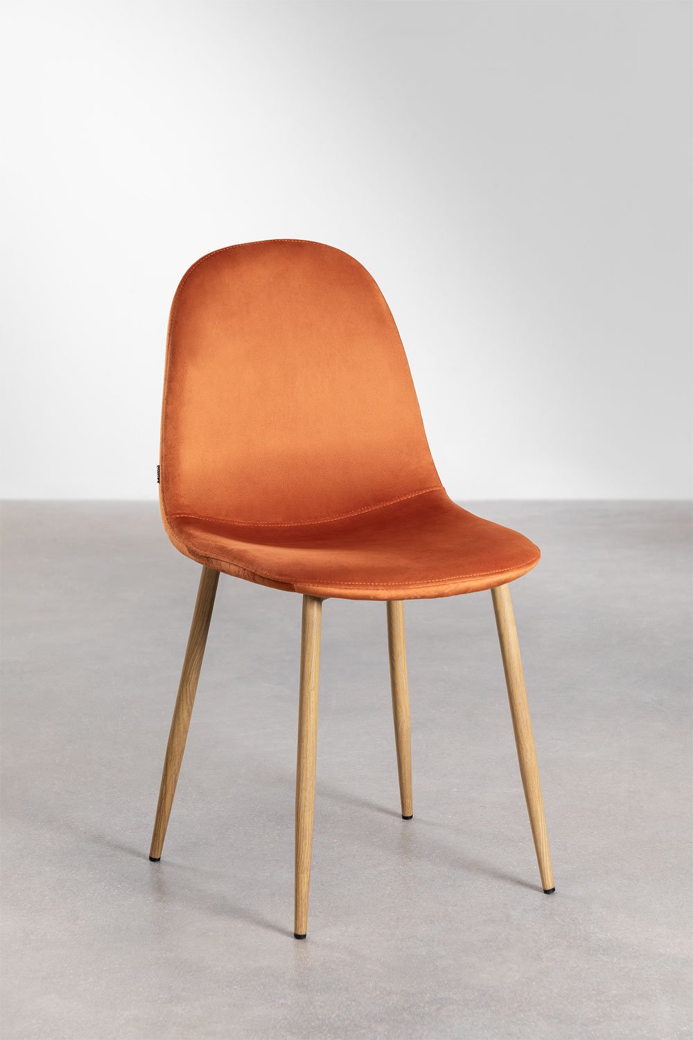 Packen Sie 2 Glamm-Esszimmerstühle aus Samt, Galeriebild 2