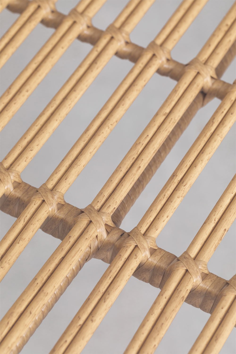 Rechteckiger Gartentisch 180x90 cm aus synthetischem Rattan Leribert, Galeriebild 7