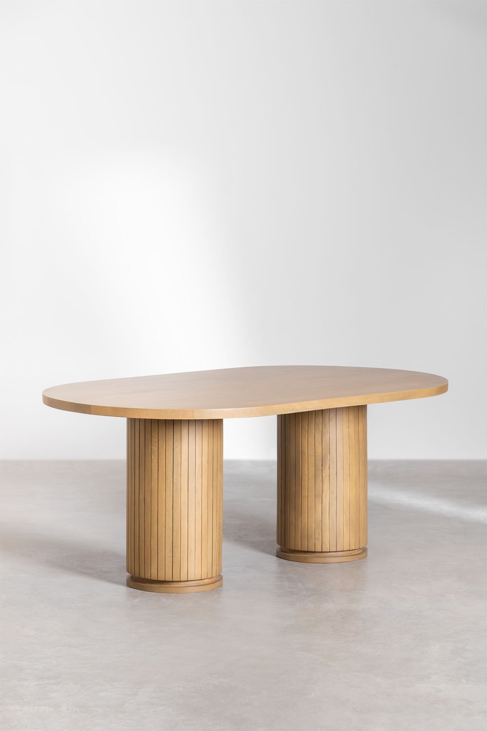 Ovaler Esstisch aus Analis-Mangoholz, Galeriebild 2