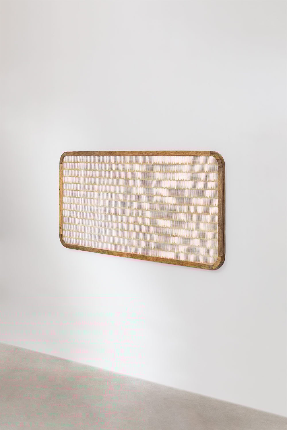 Kopfteil für 150 cm breites Bett aus Yulara-Mangoholz, Galeriebild 4