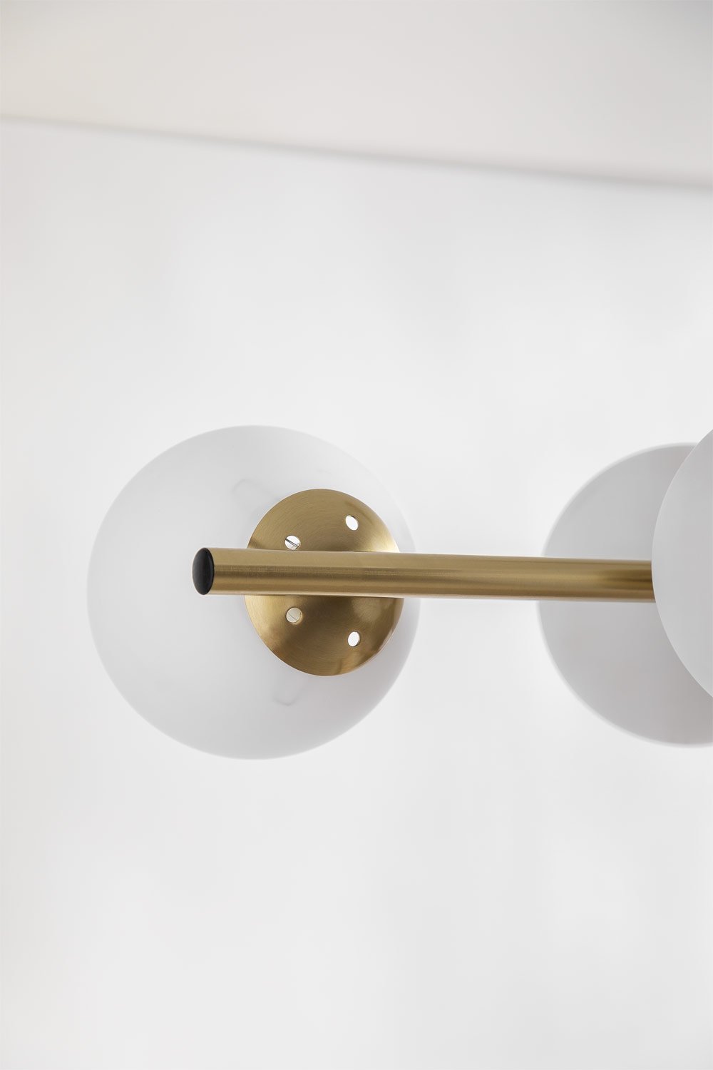 Hängende Deckenlampe aus Eisen und Glaskugeln Uvol, Galeriebild 5