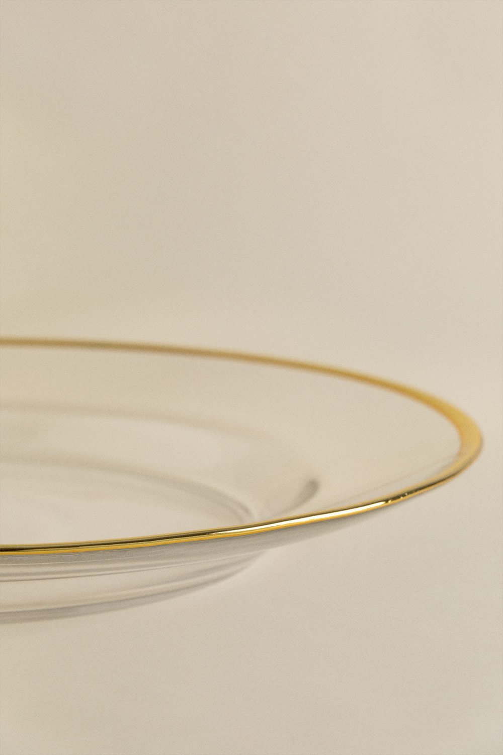 4er-Pack flache Teller aus Glas Arely, Galeriebild 3