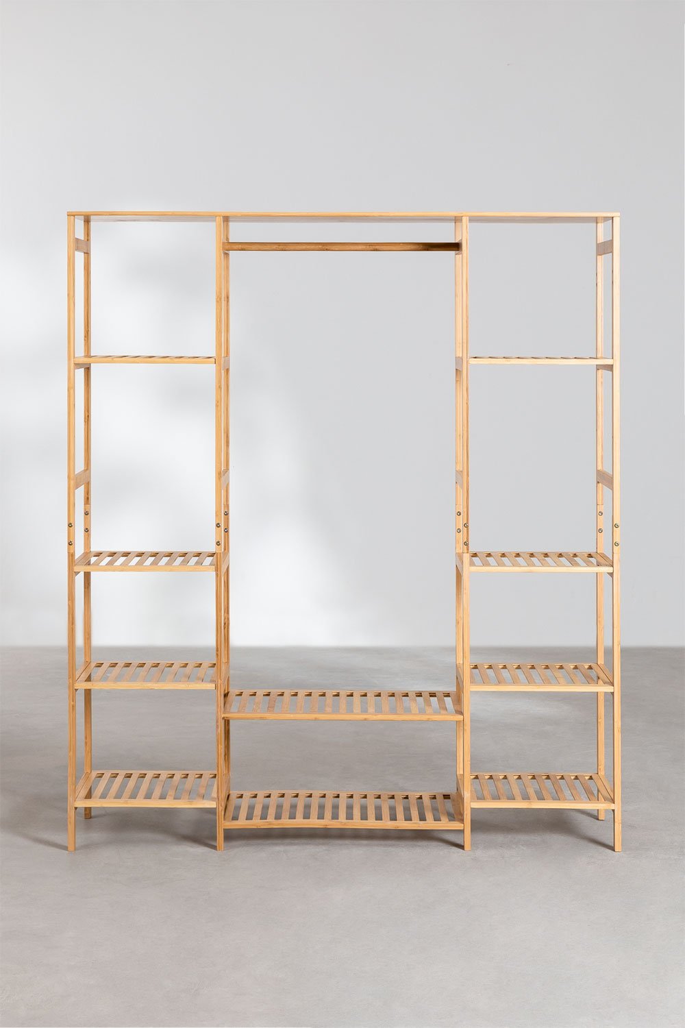 Offener Kleiderschrank von Krauford mit Regalen aus Bambusholz, Galeriebild 5