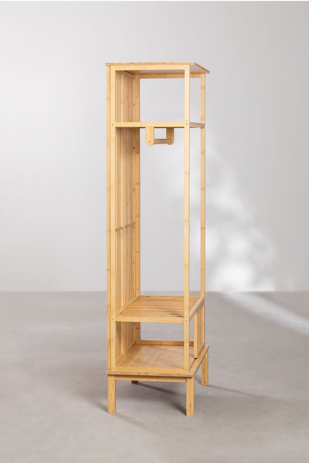 Garderobe mit Schuhablage aus Bambus Albin SKLUM