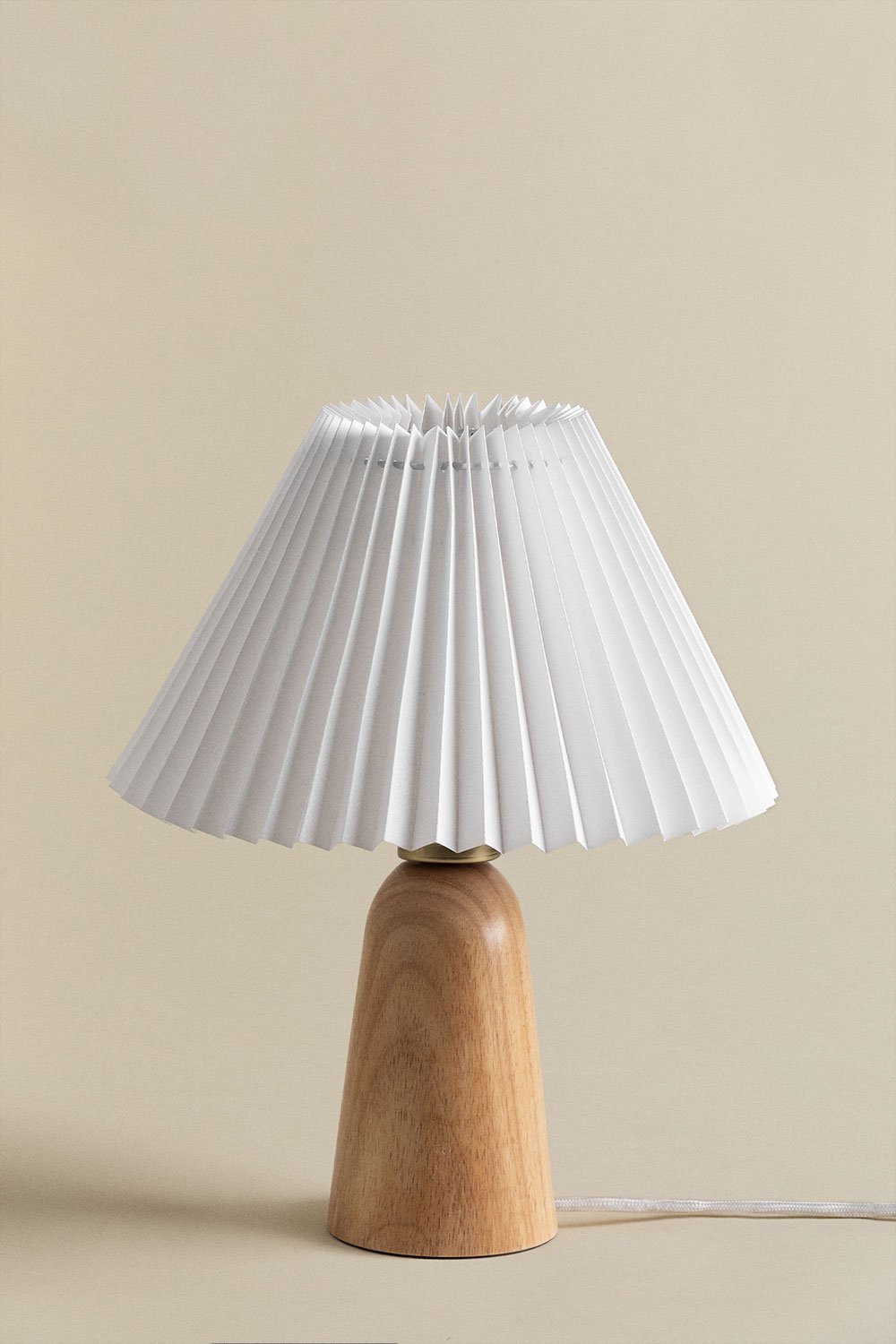 Jeremaia Tischlampe aus Holz, Galeriebild 3