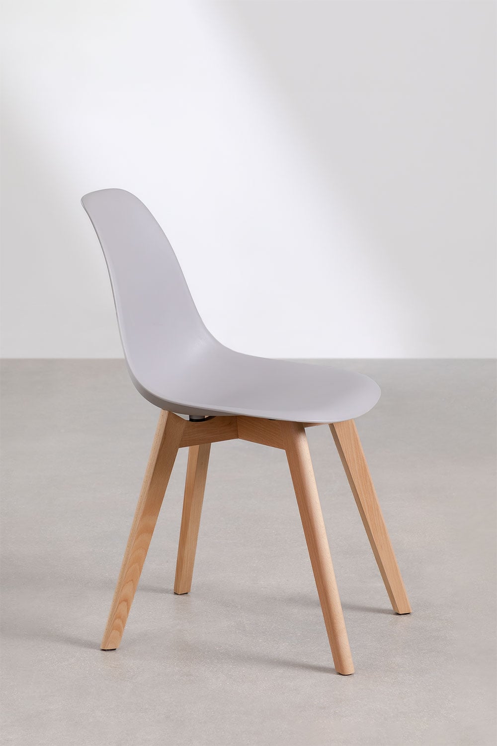 Pack mit 2 Esszimmerstühlen aus Polypropylen und Buchenholz Scand Nordic, Galeriebild 4