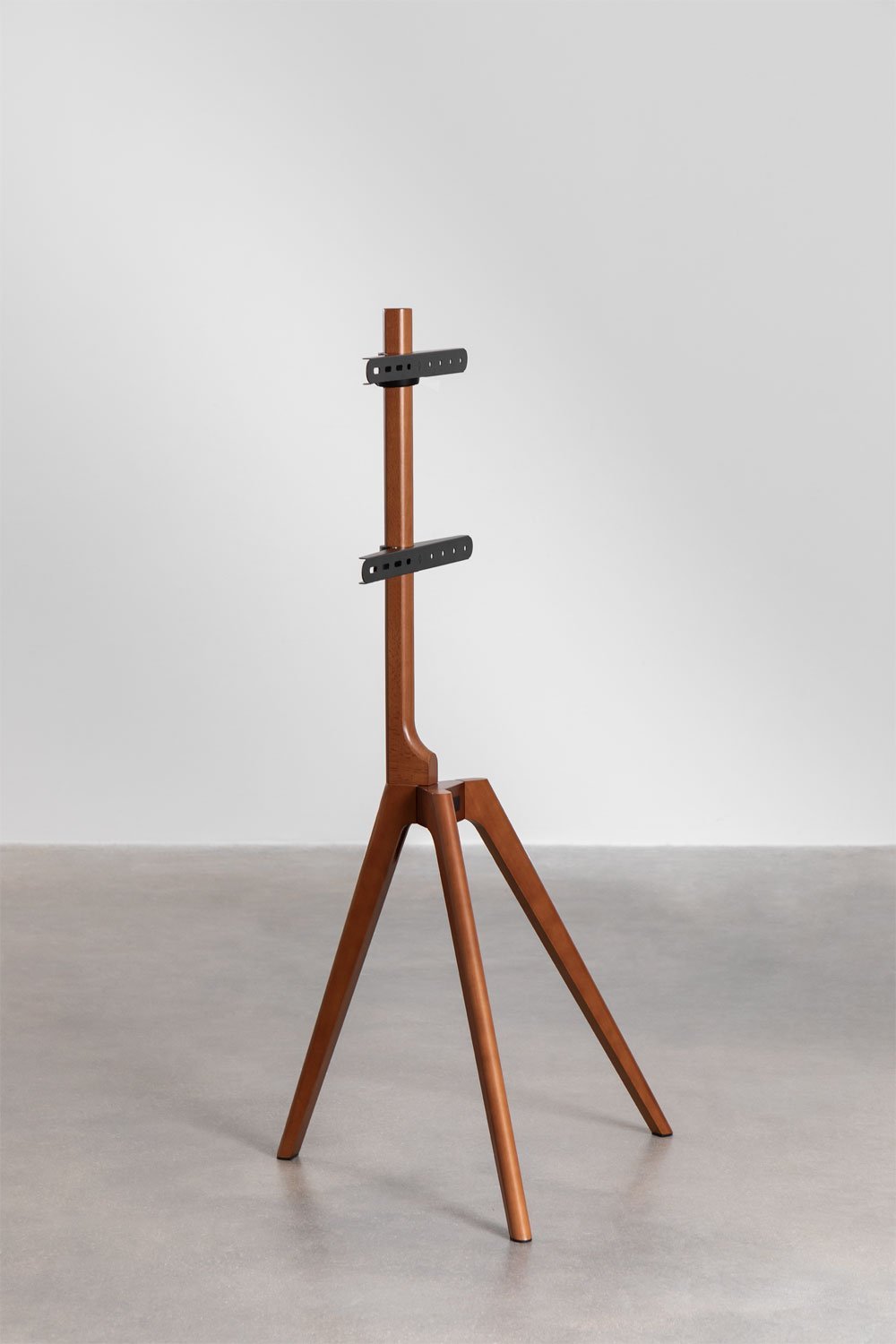 Curtiz TV-Stativ-Bodenständer aus Stahl und Holz, Galeriebild 4