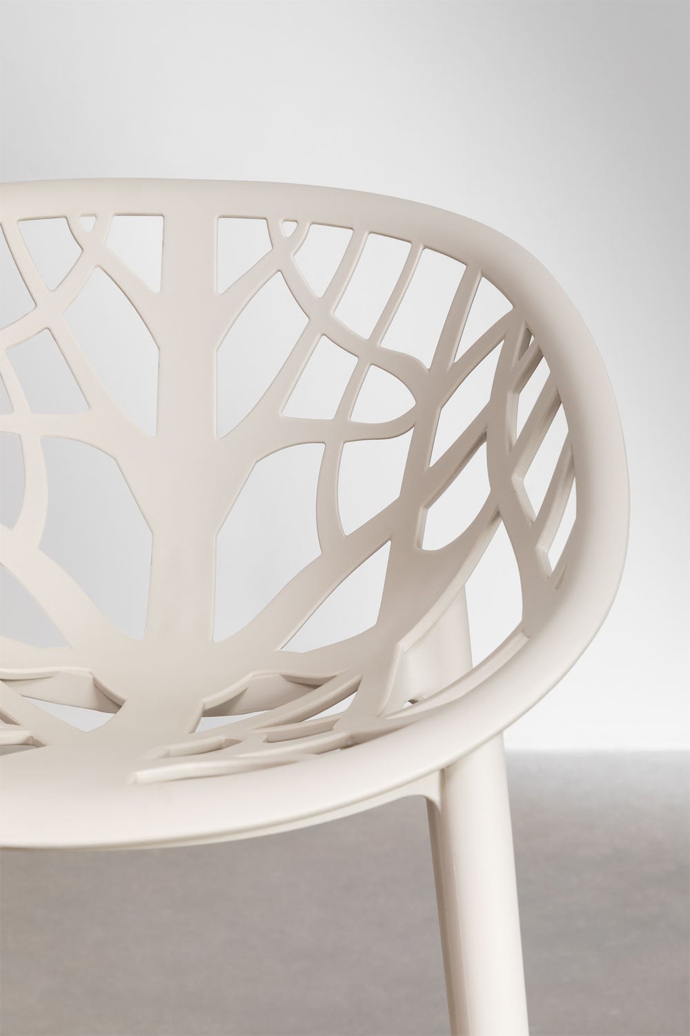 Garten Barhocker 75 cm aus beigem Polypropylen Tapioka Ores, Galeriebild 4