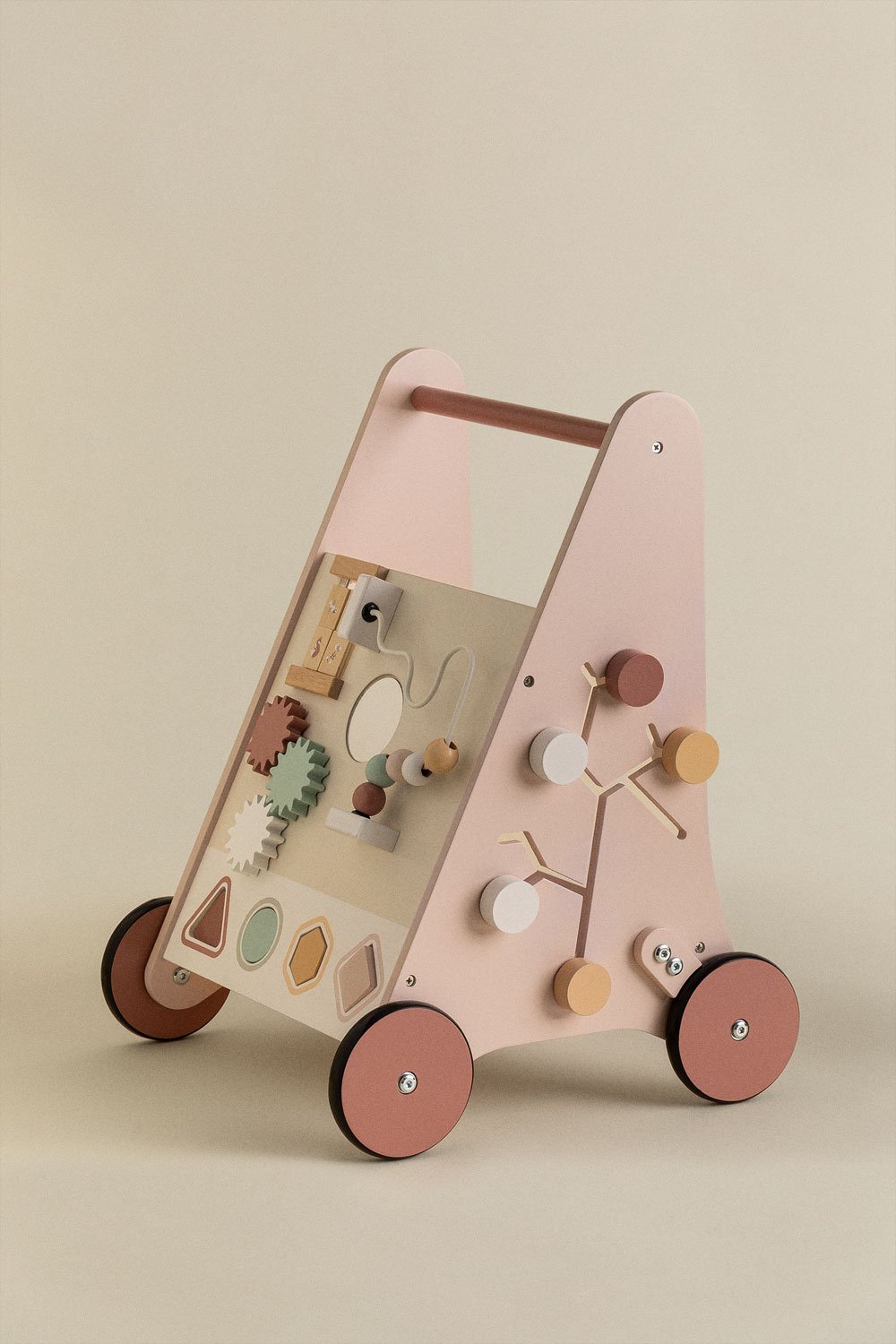 Bandile Kinder-Multiaktivitäts-Laufwagen aus Holz , Galeriebild 2