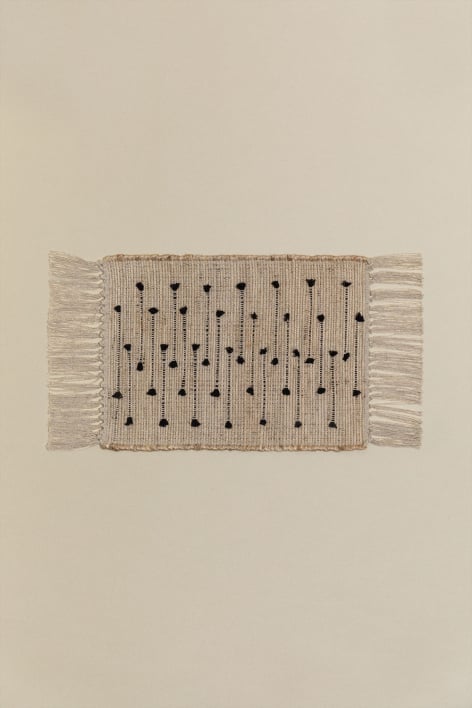 Tischset aus Baumwolle und Jute Gozlan