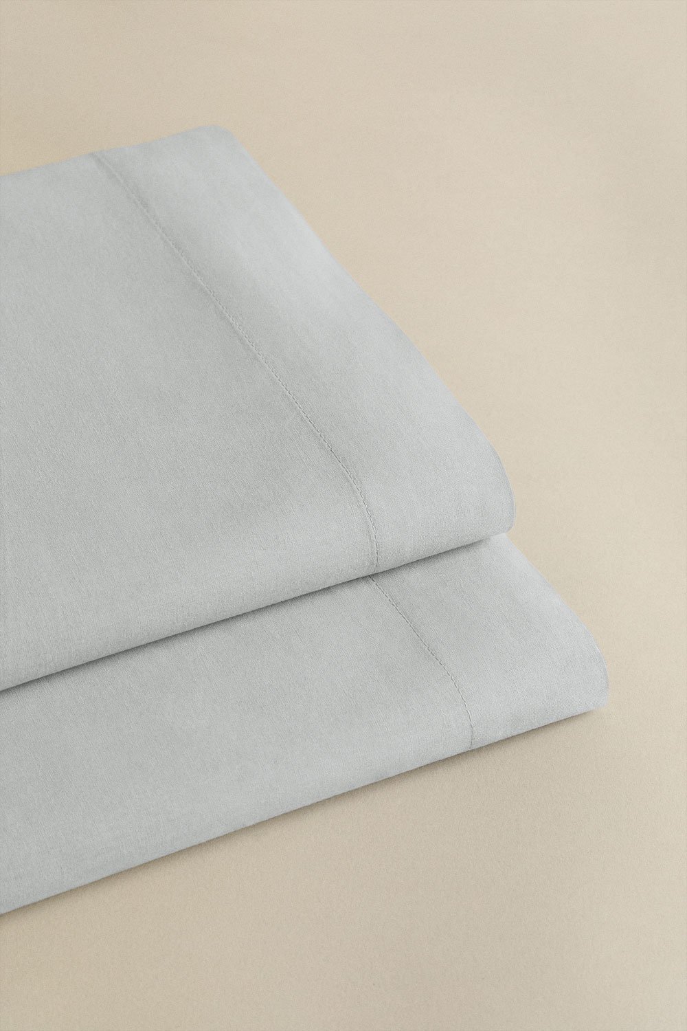 Bettlaken aus Perkal-Baumwolle, Fadenzahl 180, für Bett Agassi mit einer Breite von 90 cm, Galeriebild 1