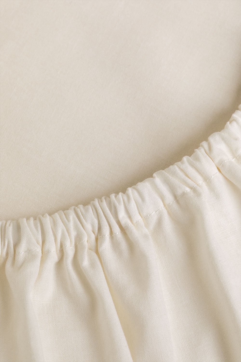 Spannbetttuch aus 180-Fäden-Perkal-Baumwolle für 90 cm Bett Agassi, Galeriebild 3