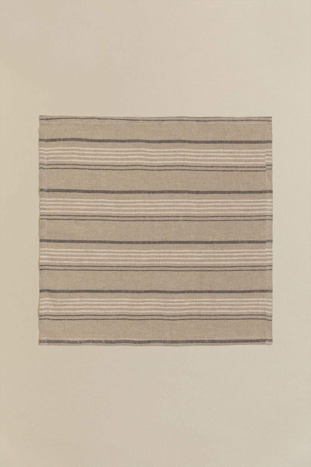 Set aus 2 Servietten aus Leinen und Baumwolle Darby, Galeriebild 4