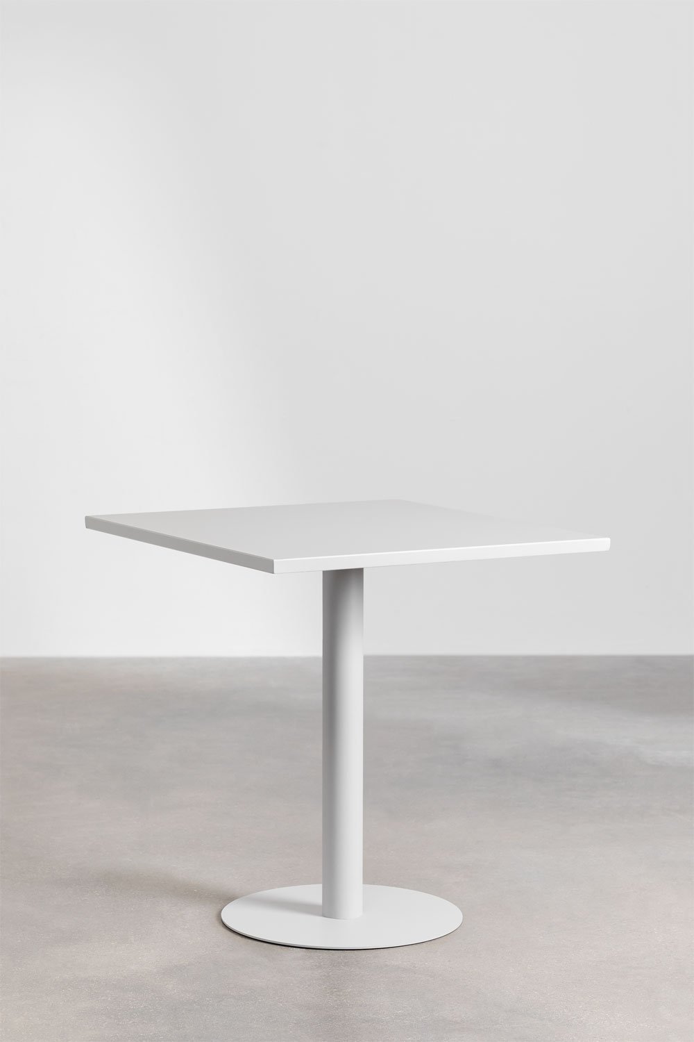 Quadratischer Esstisch aus Metall (70x70 cm) Mizzi, Galeriebild 1