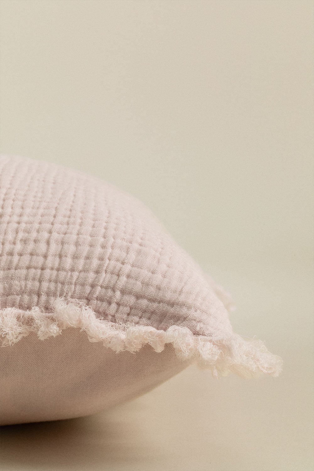 Quadratisches Kissen 45x45 cm Baumwollgaze Jobert, Galeriebild 4