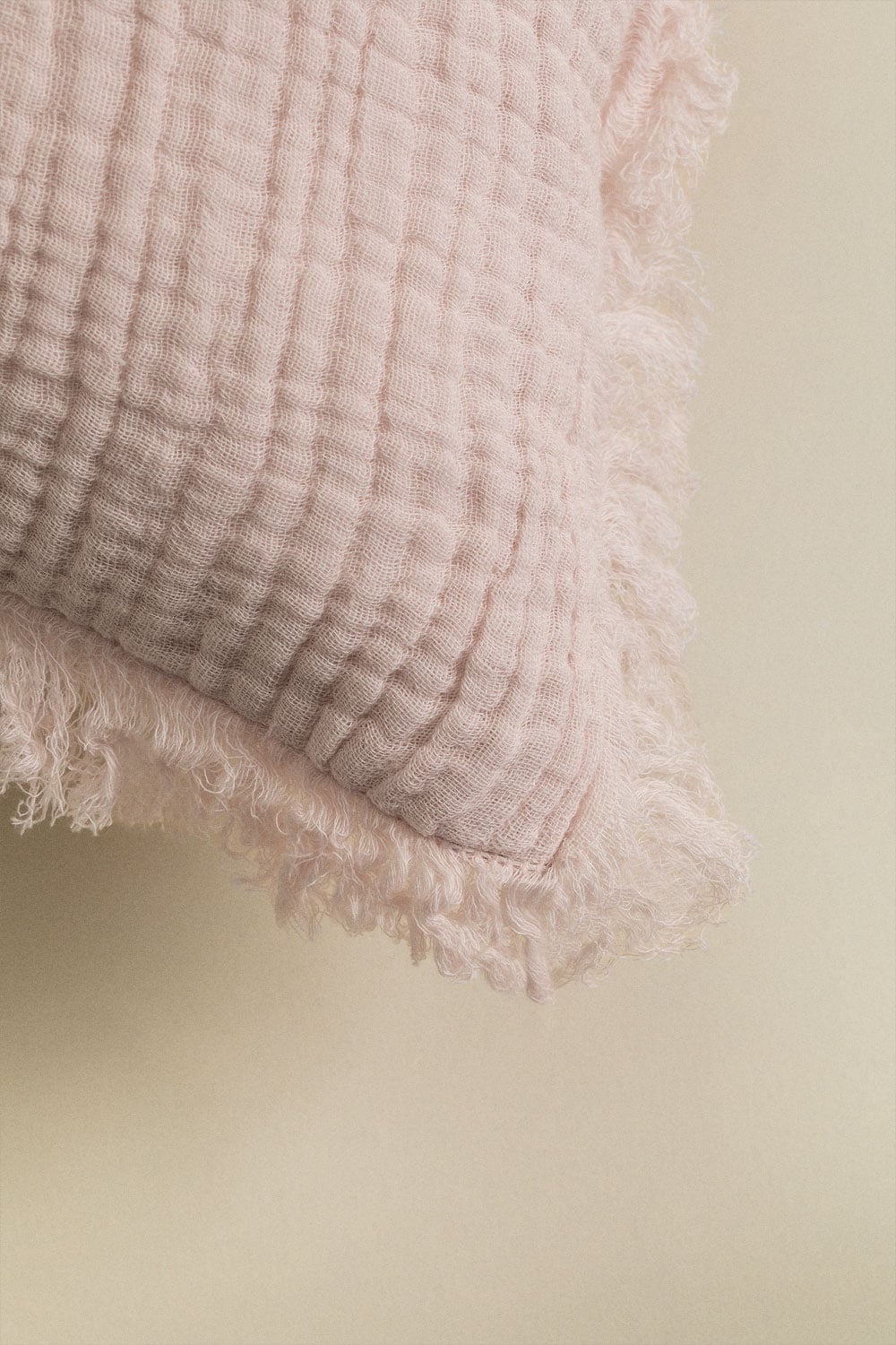 Quadratisches Kissen 45x45 cm Baumwollgaze Jobert, Galeriebild 5