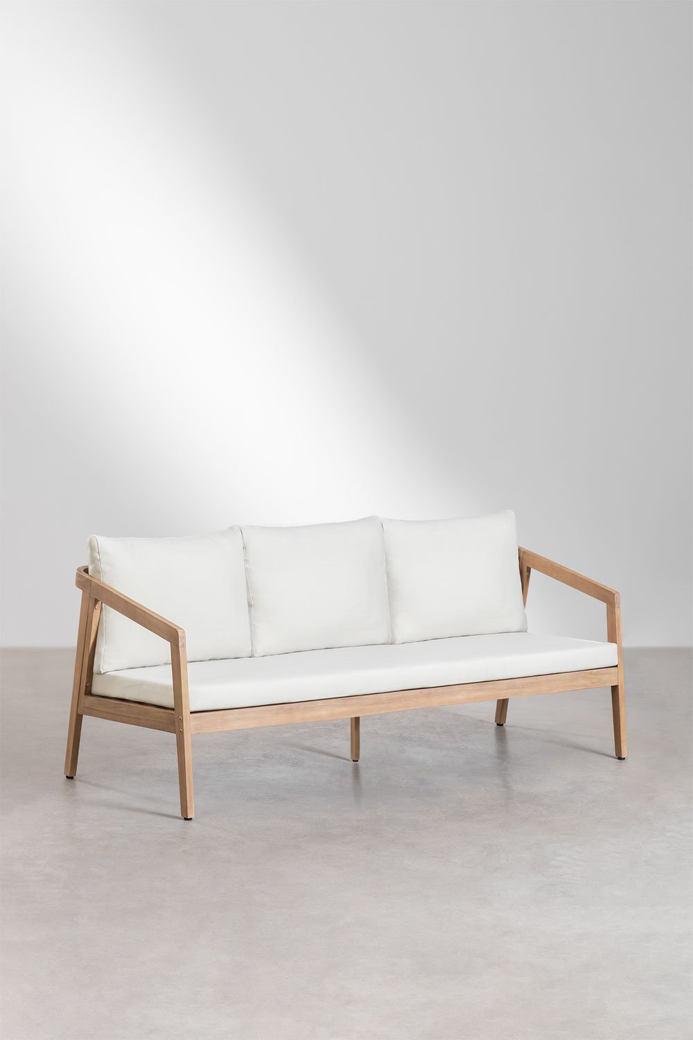 3-Sitzer-Sofa aus Akazienholz Kaela, Galeriebild 1