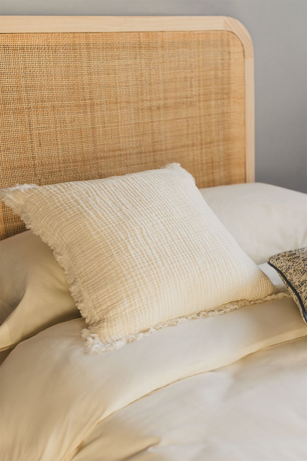 sklum Quadratisches Kissen aus Baumwollgaze (45 x 45 cm) Jobert