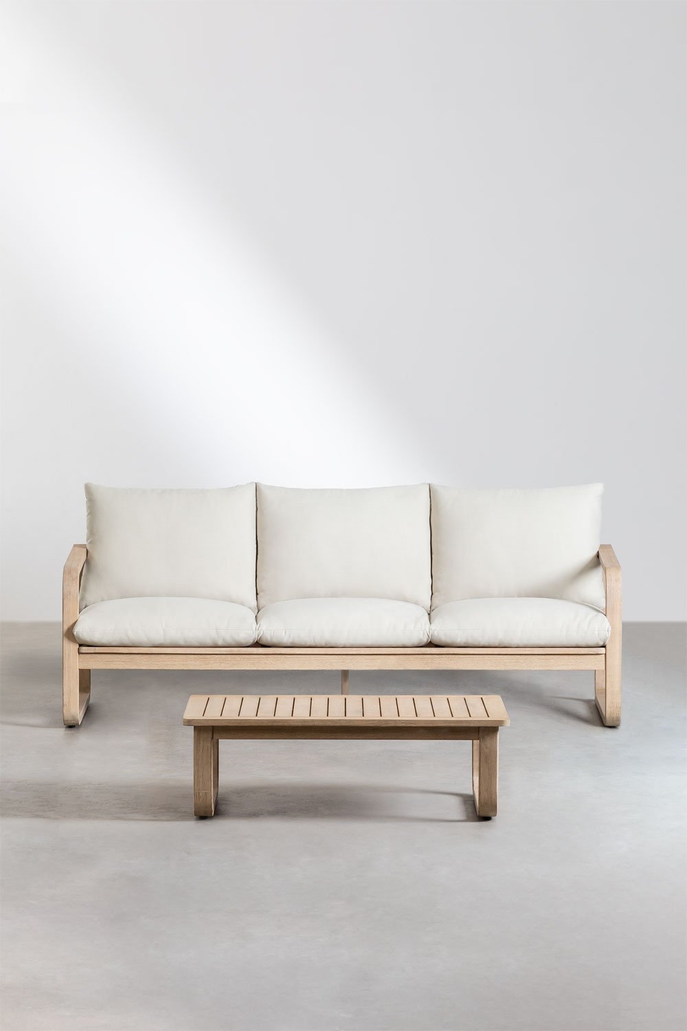 Gartenset mit 3-Sitzer-Sofa aus Akazienholz Dunein , Galeriebild 2