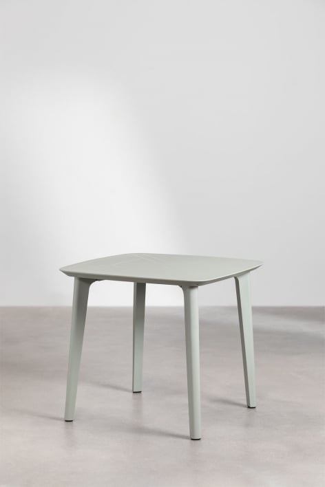 Quadratischer Gartentisch aus Polyethylen (85x85 cm) Nati
