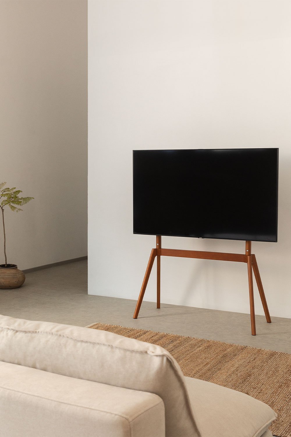 Curtiz TV-Ständer aus Stahl und Holz, Galeriebild 1