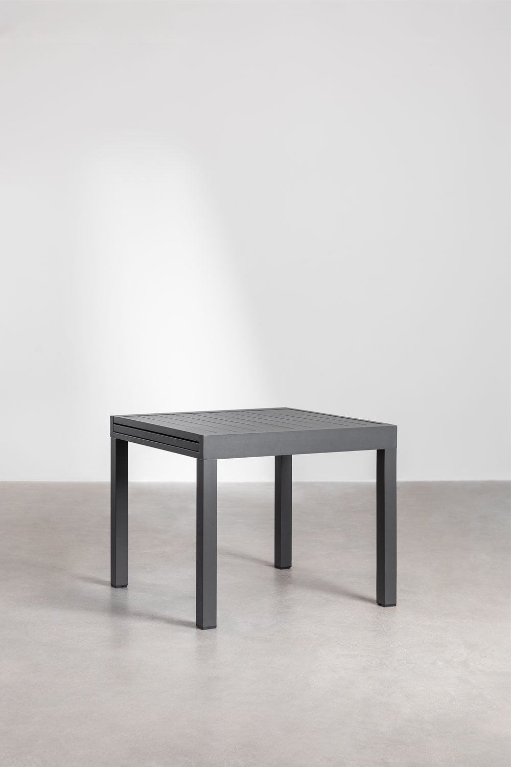 Starmi ausziehbarer Gartentisch 90-180x90 cm aus Aluminium, Galeriebild 3
