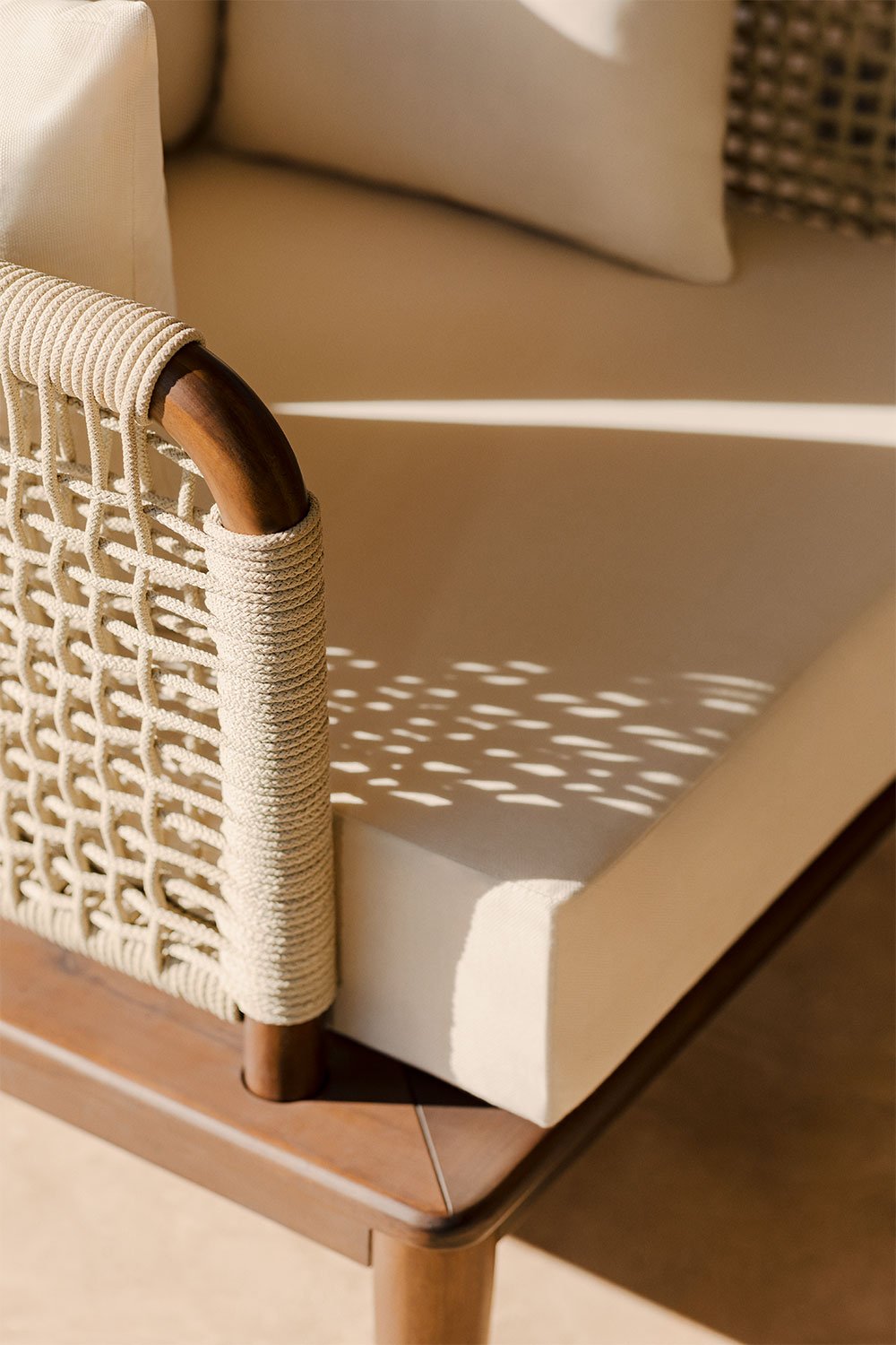 Giulia 5-teiliges modulares Garten-Ecksofa aus Akazie   , Galeriebild 3